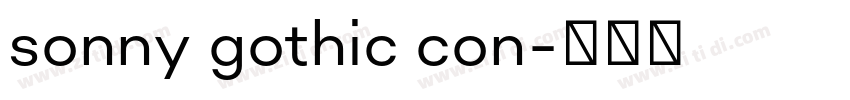 sonny gothic con字体转换